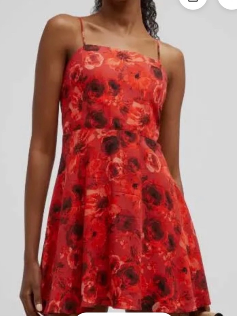 Alice + Olivia Galinda Floral Print Mini Ruby Red Dress- Size 8